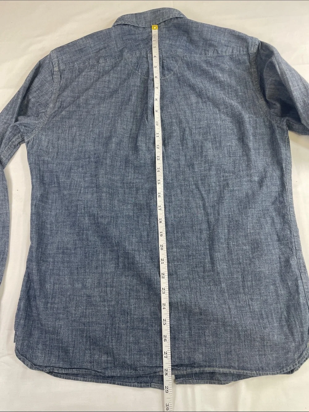 Banana Republic Chambray Denim Button-Down Blue M